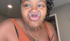 Sticking Out My Tongue with Lip Sniffing