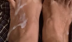 Dry & Wet Footjob