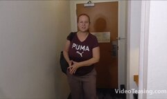 Rabbit's Tryout Video with Armwrestling, Scissorholds, Cleavage Seduction and more!