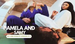 Pamela and Samy bjj and karate lesson part 2