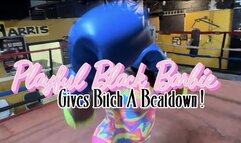 Playful Black Barbie Gives Bitch A Beatdown