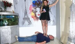 Little Black Dress & Bare Foot Trample (4K)