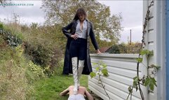 Miss Jen Bailey - Trampling Outside in the Cold in my Thigh High Boots (1080p MP4)