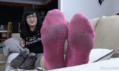 FRENCH Socks - Humiliation en chaussettes roses (Clip francais, French speaking) - HD Version