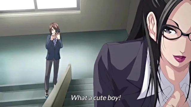 Anime Teacher - Sexy Teacher Intimidate A Boy At School. Porn Video