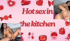Hot sex in the kitchen