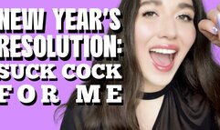 Your New Year’s Resolution: Suck Cock - Goddess Venus