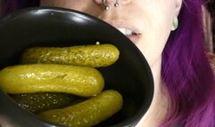 German Pickles Get Played With And Chewed