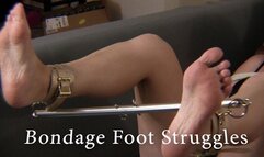 Bondage Bare foot struggles