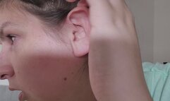 Ear Fetish Bliss: Finger, Wax, and Q-Tip Tease!