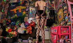 Still Horny After The Party! (Fishnets Fingering Upskirt Wet Pussy4K)