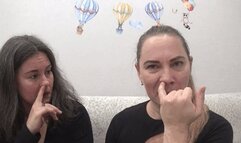 We check who have more boogers