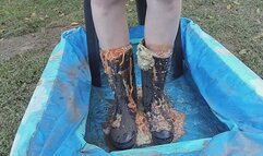 Messy wellies