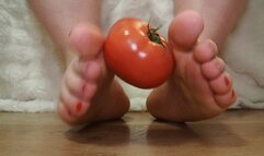 Playing with Tomatoes with Toes
