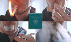 Smoking St Moritz menthol collar closeup 160125 120fps SLOW