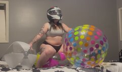 Cumming On My Rare Beach Ball