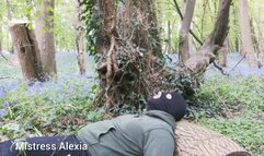Smoking in the Forest with a Human Ashtray