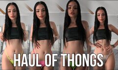 Haul of thongs