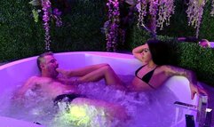 ANGEL - This is how I enjoy bathing - Foot worship and foot gagging in the Jacuzzi