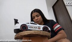 Penelope Destroys White Police Car Fast
