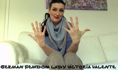 Lady Victoria Valente - cashmere outfit, beautiful hands, long fingernails, close-ups, Joi