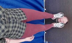 Floor-face trampled by 18 yo girl in running sneakers (part 1 of 4), flo428x 2160p