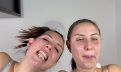 Double throat cleaning