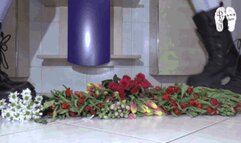 Flowers under cruel Boots floor view