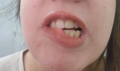 Seductive Lip Play – Abby's Intimate Close-Up Date