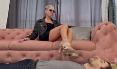 Strong Ruslana (From Ukraine) Gives To Lick Creamy High Heels Late Man - 4K