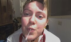 VR 180 - Hannah Spits Into Your Mouth