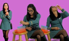 Federation officer eRica drinks 12 vials of cum!!