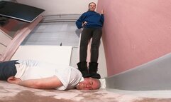 UGG Boots Head Standing Challenge FLOOR CAM