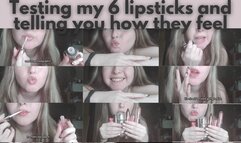 Testing my 11 lipsticks up close - part 1