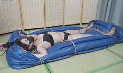 Binding on inflatable mattress