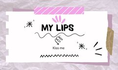 Playing with my lips and tongue