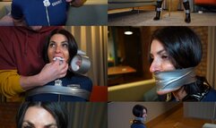 A brothers revenge, police officer sarah wild cuffed, tape bound and gagged (mp4)