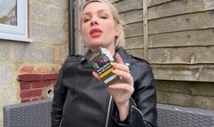 Smoking in my leather jacket