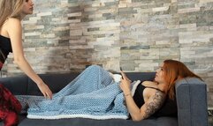 Anny and Mary having belly *