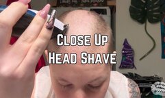 Phoenix Bates Shaves Head Close Up With No Guard 4k HD - Head Shaving - Close Ups - Buzzcut - Hair Cut Fetish
