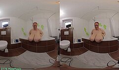 VR180 3D - Sunniva takes a Bubble Bath (Clip No 2776 - 4K mp4 version)