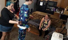 Natasha gives chase a belting