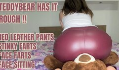 Teddy's Toxic Treat: Leather Pants Fart Fest