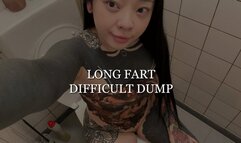Long Fart And Difficult Dump