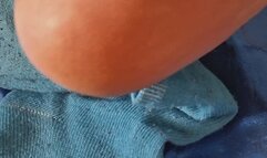 Sock Removal revealing dry feet