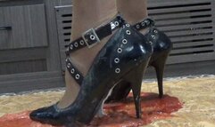 Black Heels Completely Stuck