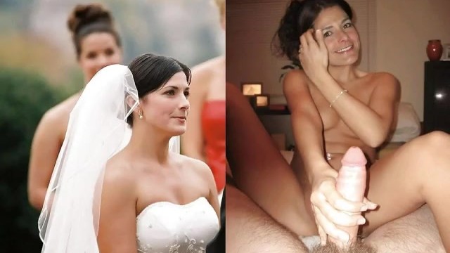 Wedding Facial - Brides Wedding Dress Dressed Undressed Blowjob Cumshot Facial Cuckold  Compilation Porn Video