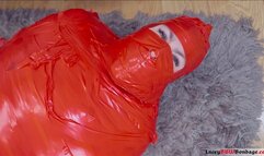 Dominance Reversed: Lacey's Napping Bag Entombment H265 MP4 4K ( bondage reversal, camping bag entombment, mummification, tape mummification, total enclosure, gagged, immobile, struggle play, dominant turned submissive, helpless domme, extreme bondage )