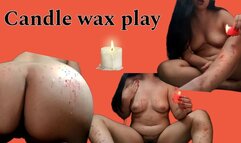 Candle wax all over my body