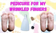 Pedicure for my wrinkled soles